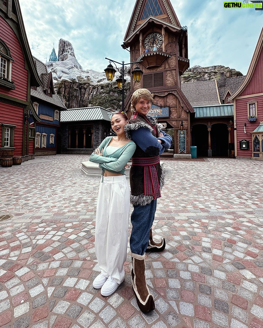 AC Bonifacio Instagram - It’s not a secret that I’m a diehard fan of Disney and especially Frozen. It was a pleasure for me to visit the #WorldOfFrozen at #HKDisneyland! 🙌🏽 And it was an absolute dream come true! My solo trip led me to appreciate the beautiful sights of the kingdom of Arendelle and even meeting beloved “Frozen” friends (I was lucky to have met Kristoff while wearing my Anna outfit)! My fave attraction would have to be Wandering Oaken’s Sliding Sleighs – you really get to see wonderful views of Arendelle and the whole World of Frozen! That’s why if you’re a Frozen fan, this place is a must! #LetItGo and plan a trip to @hkdisneyland today! Hongkong Disneyland