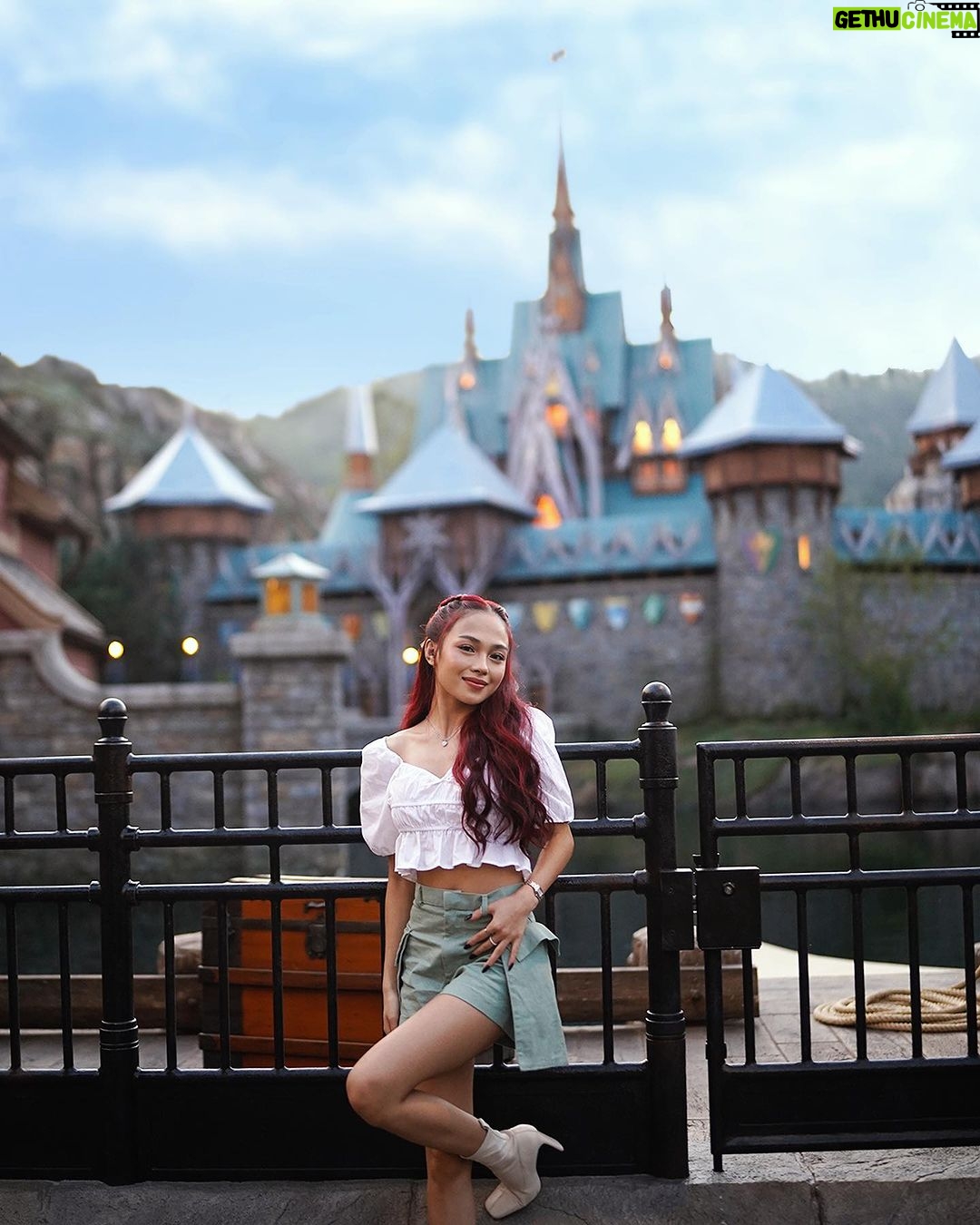 AC Bonifacio Instagram - It’s not a secret that I’m a diehard fan of Disney and especially Frozen. It was a pleasure for me to visit the #WorldOfFrozen at #HKDisneyland! 🙌🏽 And it was an absolute dream come true! My solo trip led me to appreciate the beautiful sights of the kingdom of Arendelle and even meeting beloved “Frozen” friends (I was lucky to have met Kristoff while wearing my Anna outfit)! My fave attraction would have to be Wandering Oaken’s Sliding Sleighs – you really get to see wonderful views of Arendelle and the whole World of Frozen! That’s why if you’re a Frozen fan, this place is a must! #LetItGo and plan a trip to @hkdisneyland today! Hongkong Disneyland