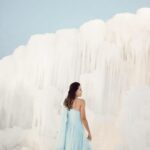 Aakriti Rana Instagram – The ice castles in Utah are so gorgeous! 
They look so so dreamy and they have a beautiful light show at night. I got a beautiful dress from @ordinaree.in for this but it got too dark while reaching the place. While I was shooting, all the kids kept calling me Elsa haha! It was adorable ❤️

Pro tip: book way in advance, the slots get booked very early. 

#aakritirana #ordinaree #elsa #dreamy #frozen #icecastles #utah #roadtrip #photography #photoshootideas #ootd #travelblogger #indiantravelblogger #outfitoftheday #utahicecastles Ice Castles