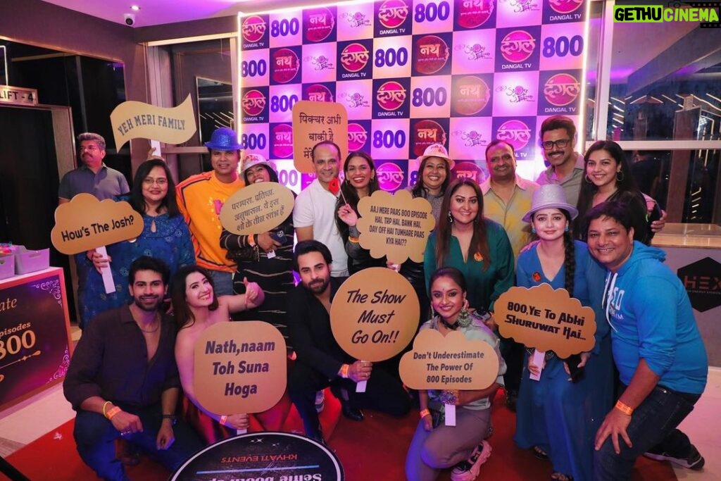 Aalisha Panwar Instagram - GRATITUDE 🔱 At the success party of our show NATH KRISHNA AUR GAURI KI KAHANI ,completed 800 episodes milestone and more to come ,,happy faces positive vibes ,cheers to all the people who are associated with this show 🧿….. #gratitude #dangaltvchannel #storysquare #staystrong #staypositve #keeplearning #insta #instadaily #instalove …