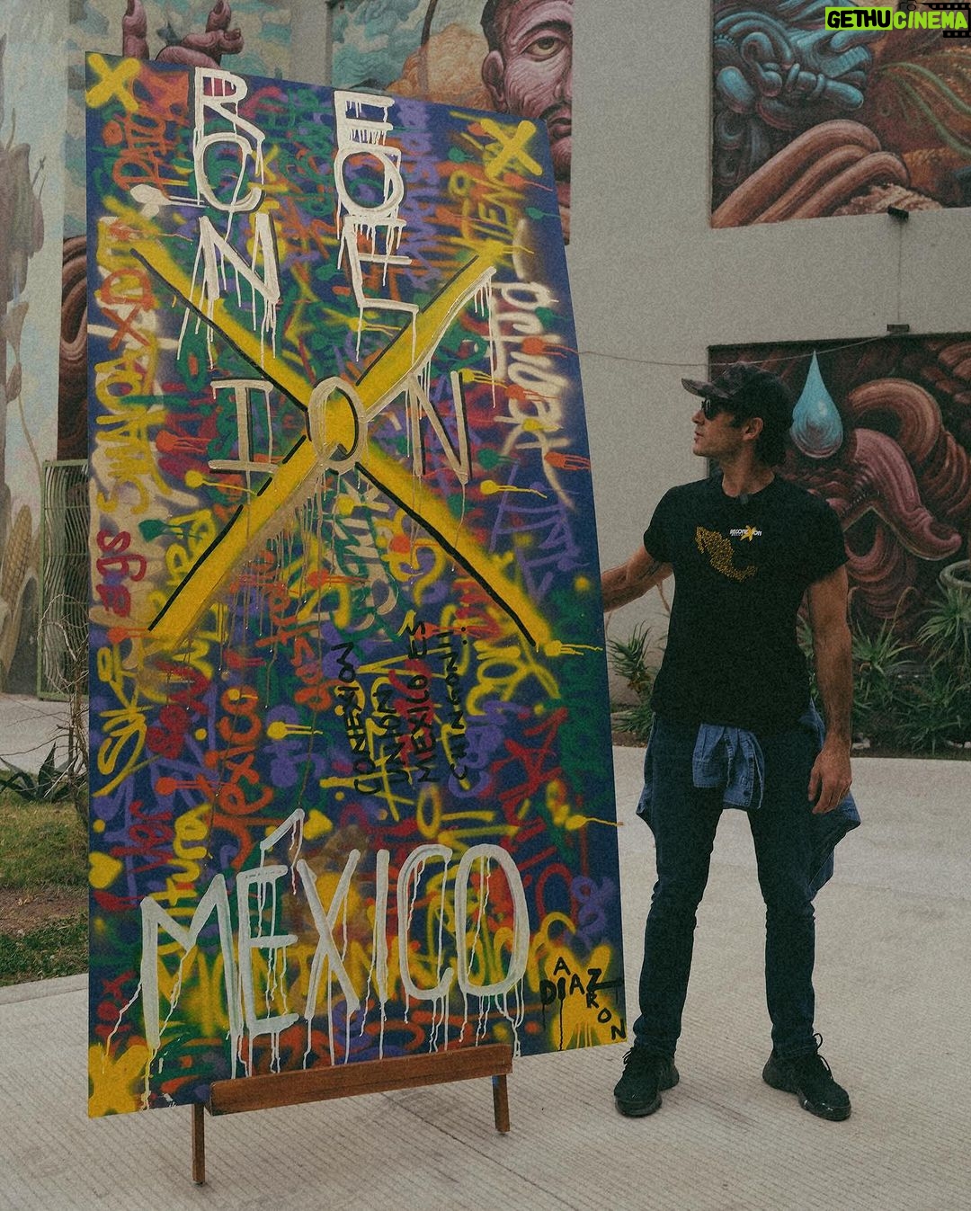 Aarón Díaz Instagram - ¿Recuerdan cuando estuvimos en Querétaro hace dos semanas? Así quedó lo que pintamos 🇲🇽🎨
