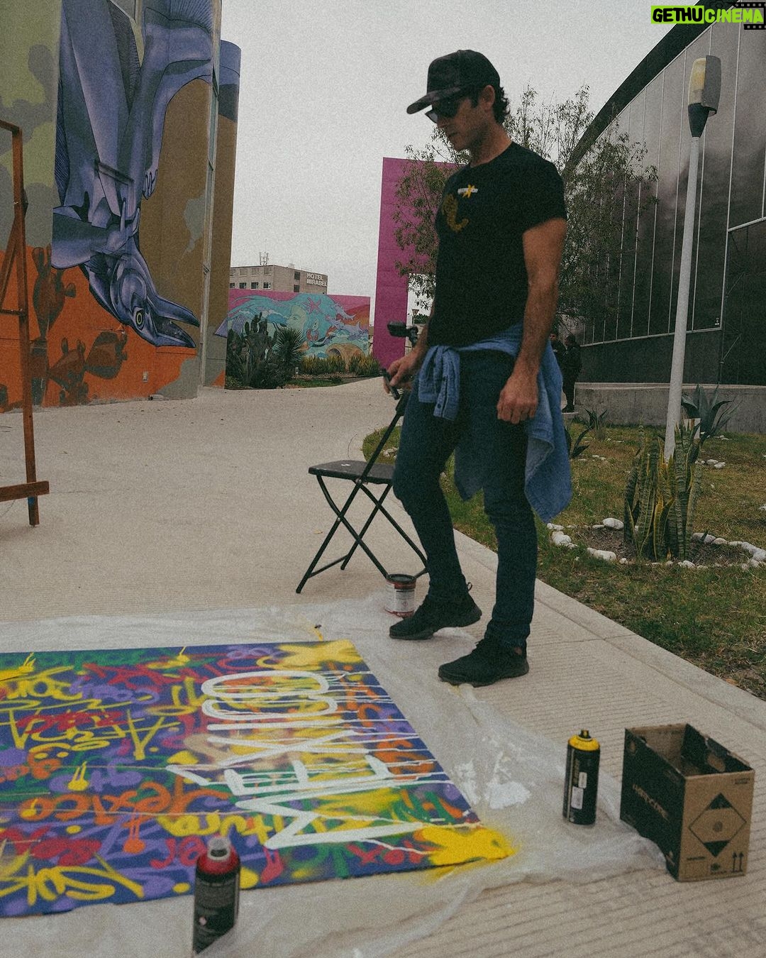 Aarón Díaz Instagram - ¿Recuerdan cuando estuvimos en Querétaro hace dos semanas? Así quedó lo que pintamos 🇲🇽🎨