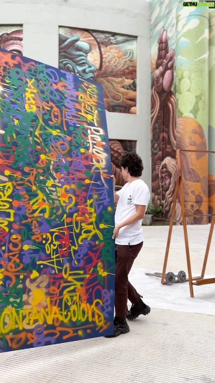 Aarón Díaz - 565 Likes - El jueves terminamos la primera ronda del promo tour creando esta pieza con nuestros amigos de @montanashopqueretaro en el Museo de Arte Urbano de México en Querétaro 🎨🌵
¿Que les parece!?