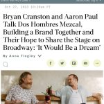 Aaron Paul Instagram - Thank you @variety for sitting down with us to talk about all things @doshombres and our beautiful Dos Hombres pop up restaurant inside of Four Seasons Maui! Take a read or listen at the link in my bio.🥃 📷: @samanthadutton