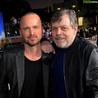 Aaron Paul Instagram - May the 4th be with you.🖤 Also, Mark, I love you. Thanks for reminding us to always use the force.
