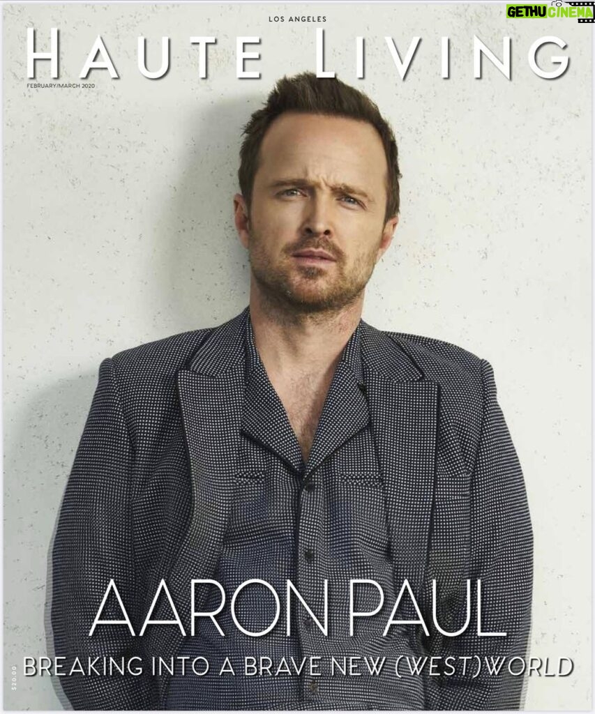 Aaron Paul Instagram - Thanks for having me @hauteliving Feel blessed to be on your cover. WestWorld baby! So damn proud to be a part of this show. March 15th people! Only on HBO. @laurainwonderland__ 📷 @brianbowensmith 👔 @mrmontyjackson @westworldhbo @danielepiersonsbeauty @hotelfigueroa