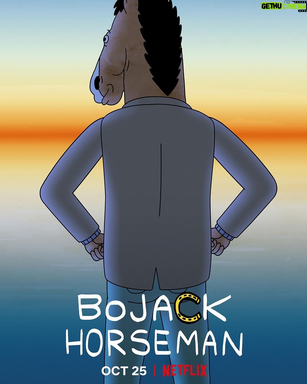 Aaron Paul Instagram - Final season is here! Hooray!! Question mark?? Enjoy the last emotional ride. Farewell Bojack. It’s been fun.🐴🥃