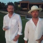 Aaron Paul Instagram - Cheers everyone! Your friends at @doshombres (Aaron & Bryan) raise a glass to you on this beautiful weekend. What’s in your Dos Hombres? 🥃 🎥 @lifebywhite Volume ☝️ ÀNI - Dominican Republic