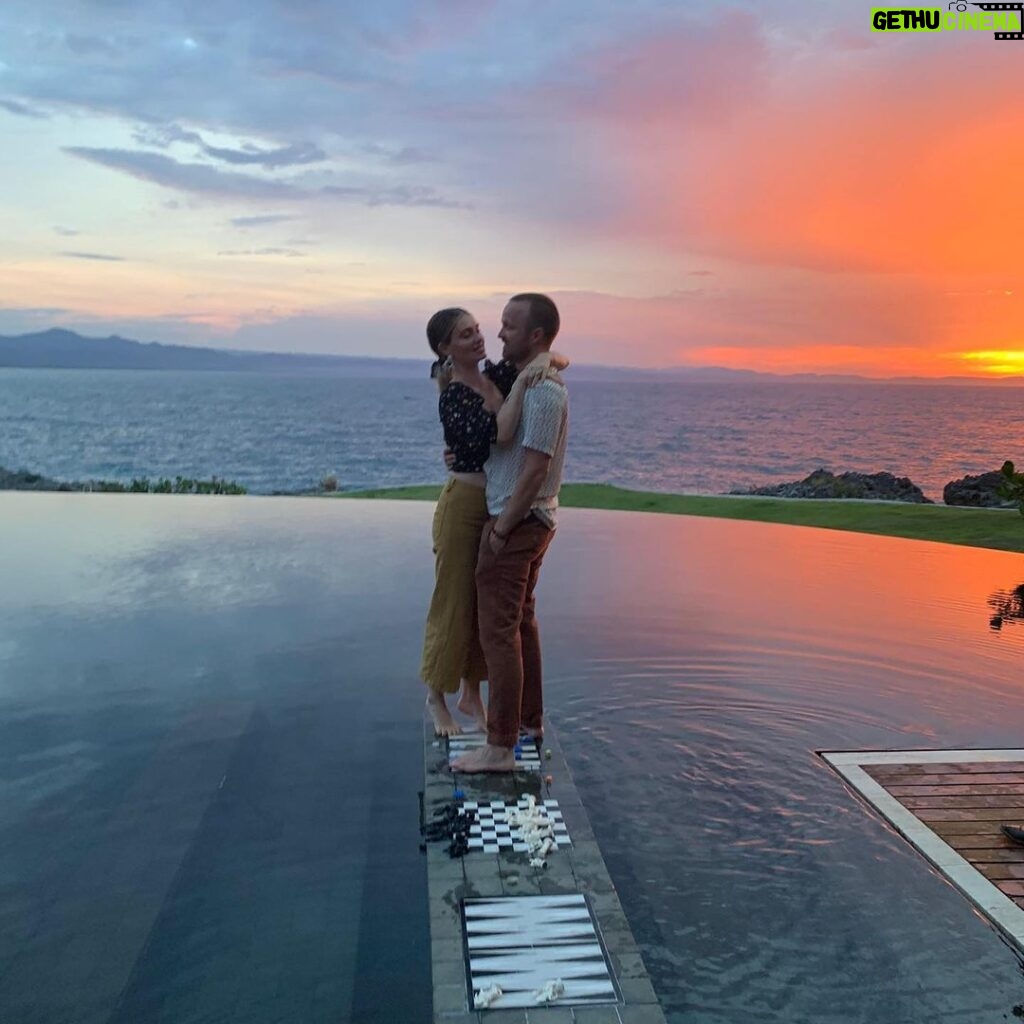 Aaron Paul Instagram - I love my friends. My family. My god. You know who you are. I just returned from the best birthday trip of my life and I have all of them to thank for that. Them and everyone at @aniprivateresorts in the Dominican Republic. Never have I felt more taken care of in my life. My magical wife planned the entire thing along with this incredible staff and turned these past 10 days into something that is impossible to explain. I adore you angel. I just wanted to send a quick note to the incredible staff out in the Dominican. I love each and every one of you. Thank you Ira for making this happen for us. Thank you Jeff for connecting the dots. Thank you Tim for building and creating an environment that can not be compared anywhere else on this planet. Thank you for building art schools in the towns you build your properties. Teaching locals how to become a master artist and you offer that free of charge to everyone that walks in the door. You my friend are a legend and an inspiration to me and everyone that hears your story. If you haven’t had the opportunity to travel to the Dominican Republic please do yourself a favor and make that happen. It is truly such a magical place filled with magical people. And of course if you are able to stay at any @aniprivateresorts around the globe..do it. Also, thank you everyone for your birthday messages this past week. They all warmed my heart. I had my phone locked away in my room for the entire trip and instead of my phone I had two Dos Hombres Mezcal Pina Colada’s glued to my hands at all times. It was delightful. 🎂🥥🍹 @godomrep ÀNI - Dominican Republic
