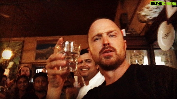 Aaron Paul Instagram - Can’t thank everyone enough for coming out today in support of Dos Hombres Mezcal. My good god! Roughly 700 people come rolling in off the streets of beautiful New Orleans. I love you all! To all of the staff over at The Napoleon House ( @napoleonhousenola ) I love you. You went above and beyond making this incredible day even better. With love and respect l, we owe you a great deal. To the city of New Orleans, you are a strong breed that has over come a lot. We love you. Not another city in the world like you. Feel blessed to be here in your spirit and share something with you that we are incredibly proud of in this magical place we call NEW ORLEANS! Love to you all. Can’t wait until the next time. See you soon! If you are in this magical city stop by The Napoleon House. One of the oldest bars in this entire place. They are still serving up some delicious Dos Hombres Mezcal. You will be glad you did. Much love to you all! Cheers. 🥃🖤 #DosHombresMezcal #NewOrleans #NapoleanHouse