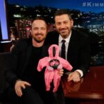 Aaron Paul Instagram – Finally, @laurenpaul8 and I now know what our little girl is coming home in from the hospital. Perfect. Thanks for the baby meth suit @jimmykimmel. Tune in tonight and watch us talk about stuff.