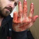 Aaron Paul Instagram – So this just happened. Honestly, didn’t hurt as bad as you would think. 🖤🎥