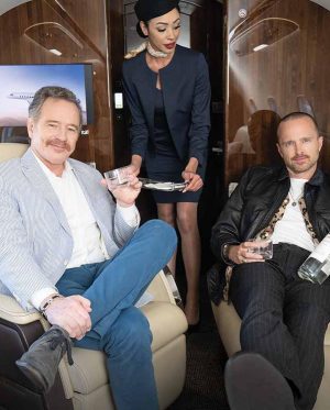 Aaron Paul Instagram - Excited to share a little glimpse of what @bryancranston and I did with @jetsetmag. We had such a great time with this entire crew so if you are interested in hearing what we talked about take a look at the link in my story to read the article. We dive a little into what we are doing down in Oaxaca and the plan for the road ahead with this beautiful Mezcal company we are growing. It’s only the beginning for @doshombres and we have all of you to thank for that. 

Salud friends!

🥃🚀

#ItsMezcal