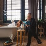 Aaron Paul Instagram - Everyday is Valentine’s Day with @bryancranston. Sending love to all you love birds out there. Cheers! -AP 🧡🥃 #DosHombres #ValentinesDay Hotel Clermont