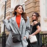 Aashna Shroff Instagram - Fashion, best friends and @charleskeithofficial’s new Valentine’s collection; a match made in heaven! We are both carrying the Nezu Quilted Heart Print Bags and step into romance with the elegant Dahlia Padded Quilted Heart-Print Sandals ❤️ #CharlesKeith_IN #ad