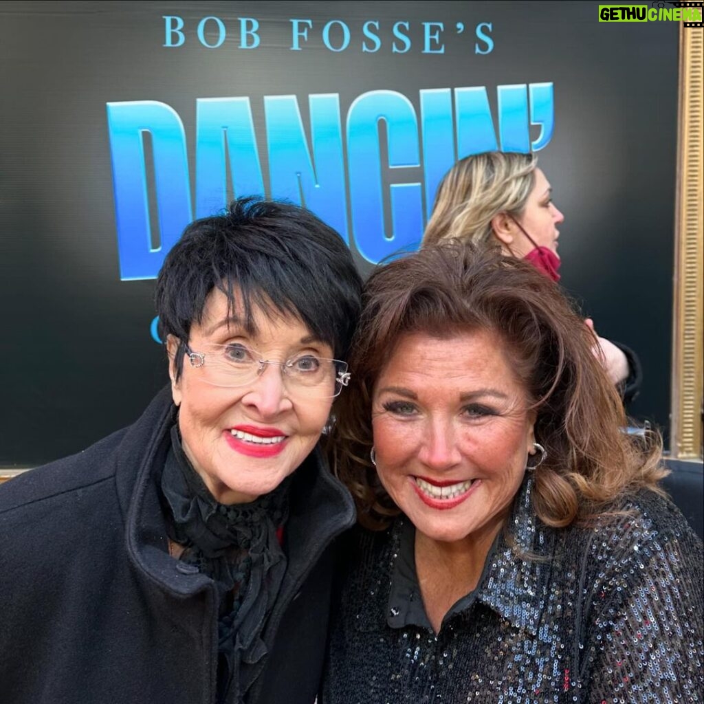 Abby Miller Instagram - I was so excited to meet Chita Rivera, this iconic, theatrical, bigger than life figure in my world once again. I am so fortunate to know Mr. John Kander - who wrote the shows we all love, and every Dance Teacher choreographs to the his music from those shows. He wrote “kiss of the spider” woman. I first met chita backstage after her performance during the out of town run in Toronto! She was absolutely brilliant! Oh so sad 😢🙏🏼 New York, New York