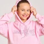 Abby Miller Instagram - The holidays are right around the corner and the Abby Lee Dance Company has you covered! Head over to store.abbyleedancecompany.com or in person @aldcstudiola for some amazing merch including this super cute baby pink rhinestone hoodie 🎀 Los Angeles, California