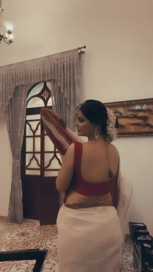 Abha Paul Instagram - Spicing up the ‘gram with some South Indian swag! 🌶️ 

#SouthIndianStyle
 #SouthernCharm 
#DesiSwag
#SouthIndianFashionista