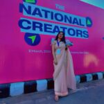Abha Paul Instagram - Aapke prerna se hum sab naye aayam chhoo rahe hain, aur aapka aashirwad paakar hum aur bhi prabal hote ja rahe hain. Dhanyawad, Modi Ji, aapne hum creators ki mehnat aur junoon ko pehchaana. 🌟 @mygovindia @narendramodi 🌸🙏🏻💪🏻 🥇 Pragati Maidan New Delhi