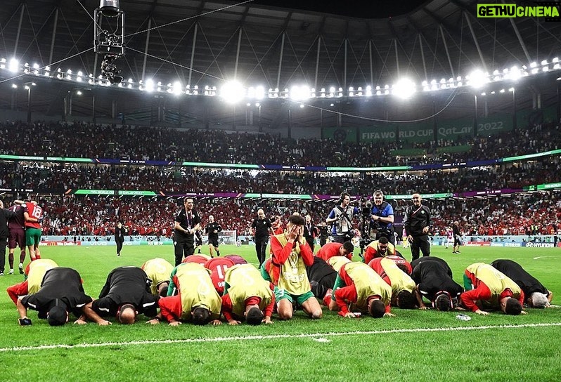 Abu Azaitar Instagram - Congratulation to our beloved country Morocco 🇲🇦. And big thanks to our football national team “THE ATLAS LIONS” for a endless lion heart ! Rabat, Morocco