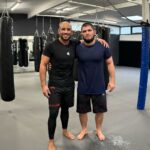 Abu Azaitar Instagram - Almost 10 years since the first preparation together. Never changed ❤️ Always a pleasure to have my brother Khabib around . Thanks for the rounds 💪🏽 Amsterdam, Netherlands