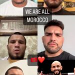 Abu Azaitar Instagram – The World Unites For Morocco ❤️ 🇲🇦 #morocco #ufc #mma