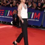 Achille Lauro Instagram - RED CARPET? ME NE FREGO👺🩹 Sanremo
