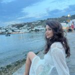 Adaa Khan Instagram - Peace beyond all!! 😇 . . 🧜‍♀️- @angelcroshet_swimwear 🤍💙 #traveldiaries #travel #travelgram #mykonos #greece #adaventure #adaakhan #travelholic