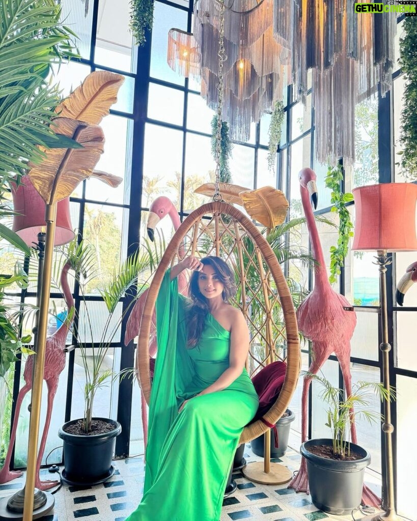 Adaa Khan Instagram - Embracing my inner Flamingo 🦩 . . 👗- @kina.label 🤝- @vblitzcommunications #InstaGood #IGgram #instavibes #goodvibes #vacationtime #travel #adaakhan