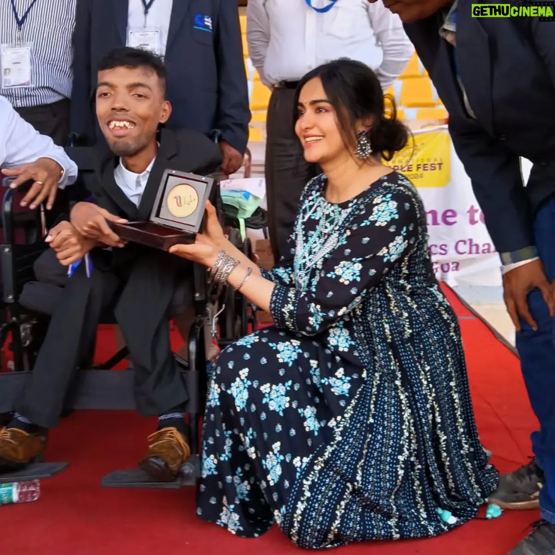 Adah Sharma Instagram - TOKEN OF APPRICIATION PRESENTED BEFORE ME BY @adah_ki_adah FOR BEING PART OF FOLLOW UP OF ALL SPORTS EVENTS WHICH HAPPPENED DURING @purplefestgoa AND BEING A IMPORTANT PART OF THE GREAT GRAND SUCCESS MUCH OBLIGED TO @subhashphaldessai minister of Social welfare goa @pawaskarguru Commissioner of Commissioner of disability goa @tahahaaziq Secretary,for office of Commissioner of disability goa I ONCE AGAIN I SAY THANKS TO EACH AND EVERYOME FOR GIVING ME RESPONSIBILITY OF HANDLING SUCH A GREAT EVENT #purple #purplefest #fest #purplefest2024 #international #internationalpurple #internationalpurplefest #internationalpurplefest2024 #2024 #internationalpurplefestgoa2024 #athlete #paraathlete #paraathletics #wheelchair #running #longjump #cricket #wheelchaircricket #chess #internationalchessfederation #adah #adahkiadah #kunu4goa #cujira #bambolim #goa #northgoa #southgoa #pwds Athletics Stadium, GMC - Bambolim, Goa