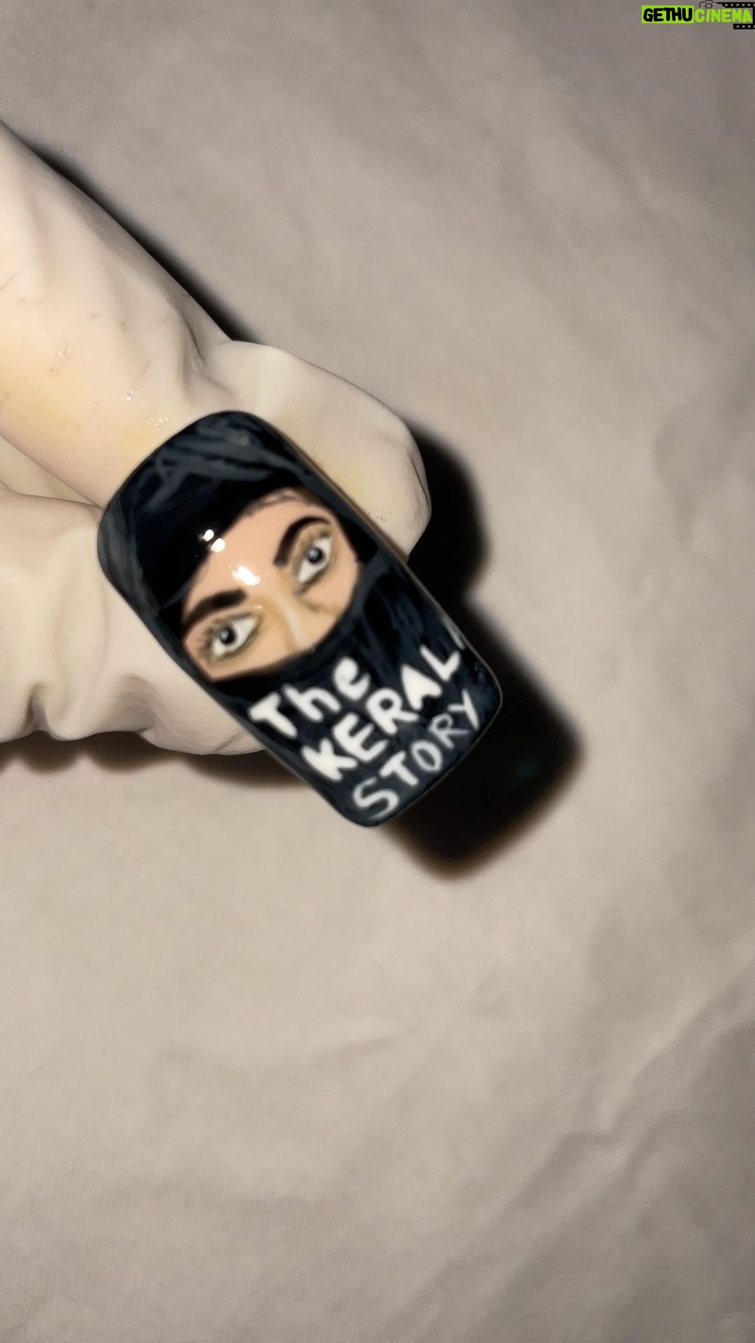 Adah Sharma Instagram - A D A H ❤️ The Kerala Story Tag her in comments @adah_ki_adah . . . #adahkiadah #thekeralastory #thekeralastorynails #adahsharma #beauty #women #donttrustblindly #nails #art #pune #nailasrtist #loveadah #fan Pune, Maharashtra