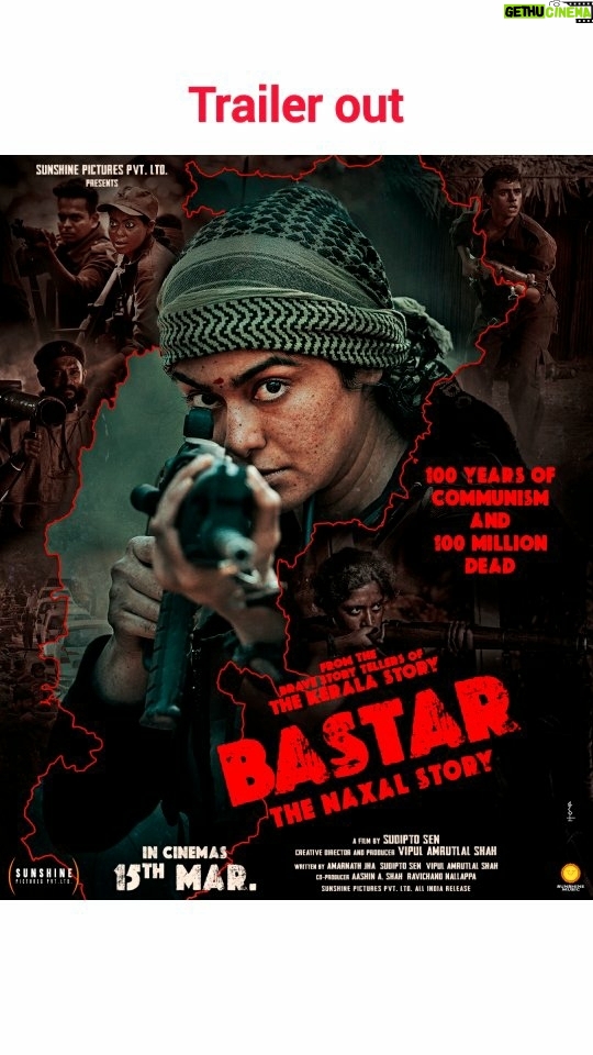 Adah Sharma Instagram - 15th March 2024 Prepare for the raw truth to hit hard. Bastar: The Naxal Story trailer is out now, shedding light on the path to a Naxal-free Bharat. Watch now #VipulAmrutlalShah @sudipto_sen @aashin_shah @sunshinepicturesofficial @adah_ki_adah @itsindiratiwari @aka.vijaykrishna @raimasen @iyashpalsharma #ShilpaShukla #KishorKadam #AnamikaTiwari @anangsha #SunshinePictures #Bastar #TheNaxalStory #BastarTrailer #NaxalFreeBharat #BastarTheNaxalStory #adahsharma