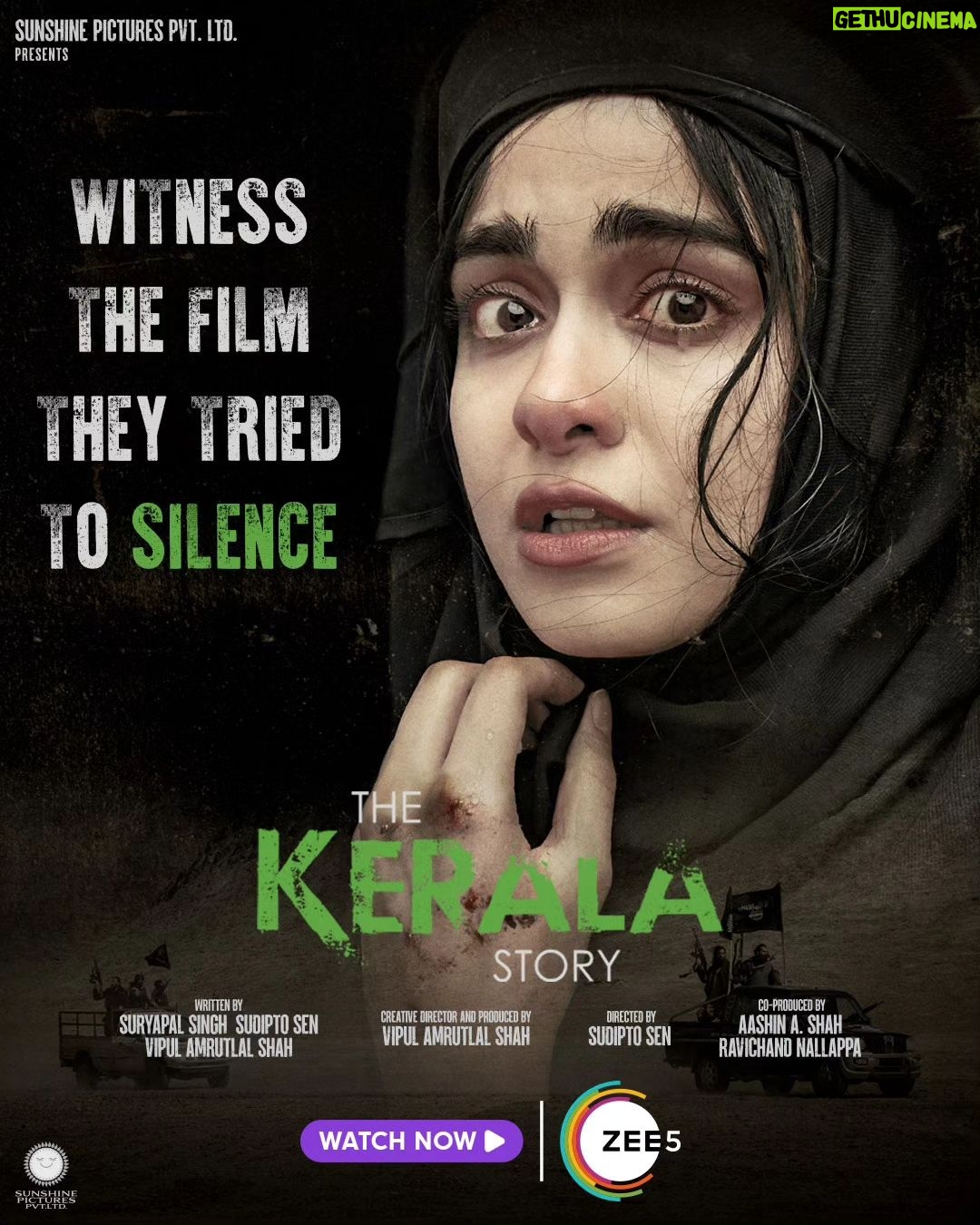Adah Sharma Instagram - Have you seen it yet ? The heartbreaking stories that were kept hidden... #TheKeralaStory streaming now, only on #ZEE5 #TheKeralaStoryOnZEE5 #VipulAmrutlalShah #TheKeralaStory #SaveOurDaughters @sudipto_sen @aashin_shah @devadarshnichetan @sunshinepicturesofficial @adah_ki_adah @iyogitabihani @soniabalani9 @siddhi_idnani @aka.vijaykrishna @pranaypachauri @pranavmisshra #adahsharma #SunshinePictures @ZEE5 @zee5global P.S. the last waala pic is a clue to my next release 🌻🌻🌹