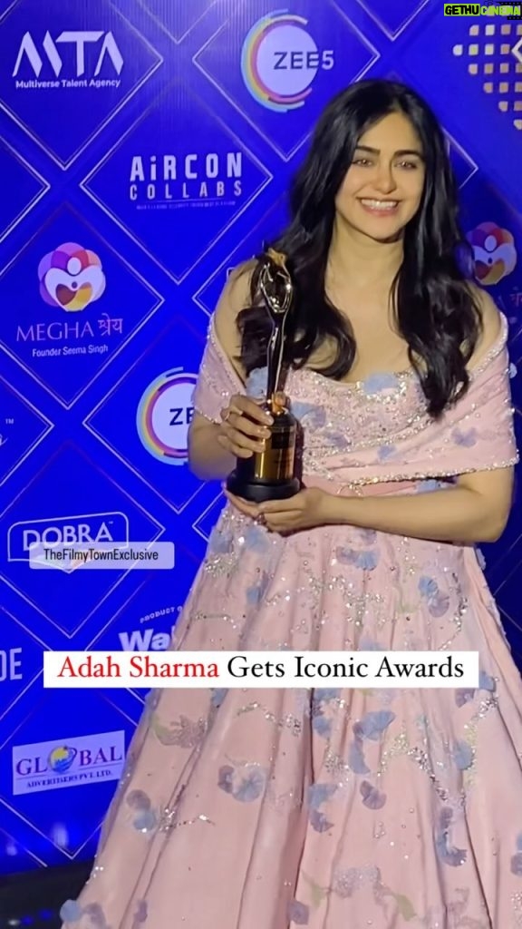 Adah Sharma Instagram - #AdahSharma Receives Iconic Award #adahsharma #adahsharmahot #adahkiadah #adahsharma_arabfc #adahsharmafan #adah_ki_adah