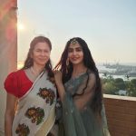 Adah Sharma Instagram - Went to watch the Ramayana epic - musical drama yesterday with my Amma and it was beauuuutiful, the direction ,performances , the whole set 😍♥️ my mum usually doesn't come with me for events but the Ramayana she said main toh aa rahi hu ! Mamma is wearing a saree gifted to her by her aunt (i should steal it and wear it for something na 😁) I'm wearing @kalkifashion styled by @deepshikha.chaudhary05 @shilpy_singhal_ assisted by @dhanu_rushali . Hair @snehal_uk and pics by 🦍ji