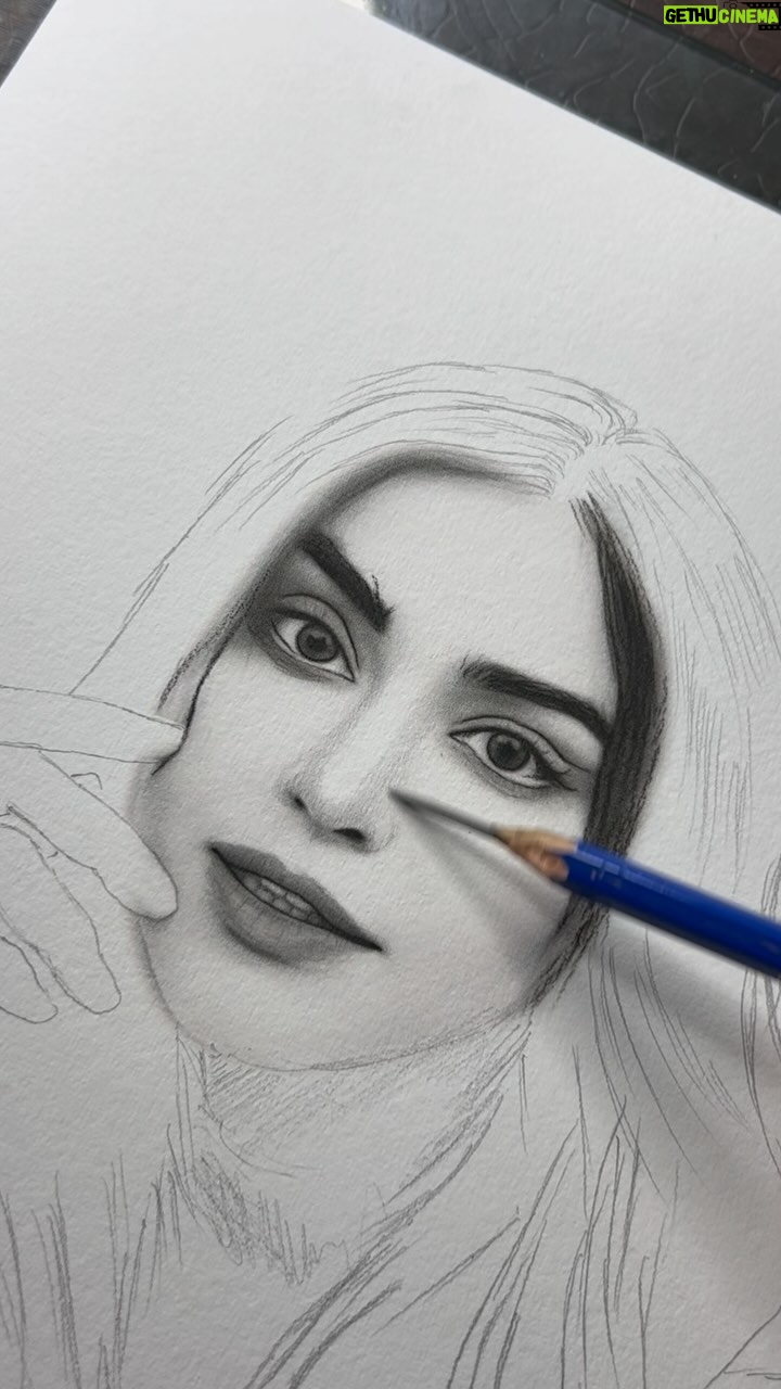 Adah Sharma Instagram - #sketch @adah_ki_adah ❤️ . @adah_ki_radha A4 Size work . . #art #sketching #adah #adahshrma #shorts #reels #instareels #ankitbhartiyamarts India
