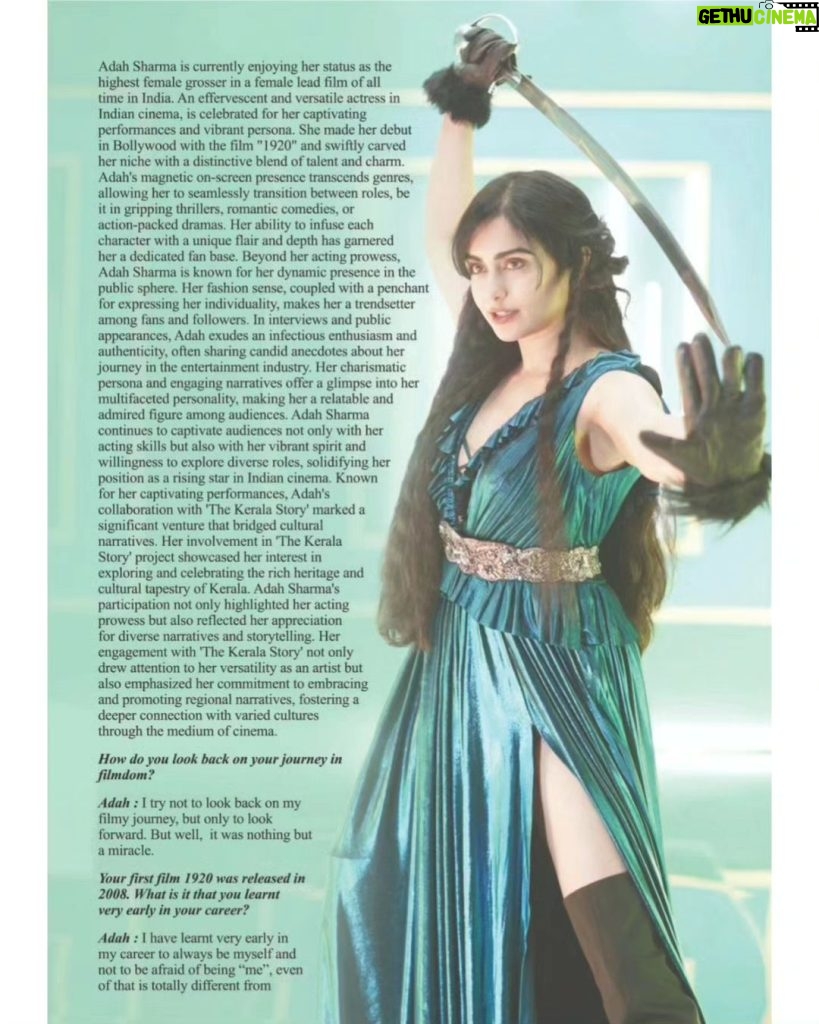 Adah Sharma Instagram - Cover girl for @expressomagazine ❤️⚔️🥷 Styled by @dimpleacharya_official Hair @snehal_uk Makeup @makeup_sidd Publicist @shimmeryentertainment