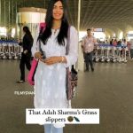 Adah Sharma Instagram - .🌳 Grass chappals of @adah_ki_adah . .The elegance in simplicity is beautifully mirrored in the refined choices of Adah sharma, .@adah_ki_adah showcasing a sophisticated taste that transcends opulence. . . . #adahsharmafan #queenofhearts #simplicity #perfect #elegent #indiantraditionalwear#trending #bollywood #celebrity #fame #fan #youthicon #love
