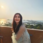 Adah Sharma Instagram - Posing with the 4.5 billion year old star -The Sun ☀️ . . Wearing @guldavari_one 👗 @ishreen_vadi