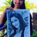 Adah Sharma Instagram - Created this drawing for @adah_ki_adah 💜😊 . . . . Artist - @sweety_j_007 . . . . In frame - @adah_ki_adah . . . . #artist #adahkiadah #adahsharmadrawing #artistoninstagram #reelitfeelit #artwork #portrait #reel Maharashtra