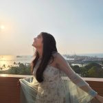 Adah Sharma Instagram - Posing with the 4.5 billion year old star -The Sun ☀️ . . Wearing @guldavari_one 👗 @ishreen_vadi