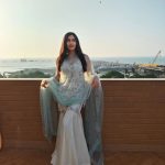 Adah Sharma Instagram - Posing with the 4.5 billion year old star -The Sun ☀️ . . Wearing @guldavari_one 👗 @ishreen_vadi