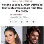 Adam Demos Instagram - Pumped for this one! 🎬🇦🇺 @netflix @victoriajustice