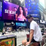 Adam Demos Instagram - Times Square!! Just f*#ckin wow Absolutely rattled and Beyond grateful! I’m a lucky lucky man!!! @sexlife @netflix #rattled Times Square, New York City