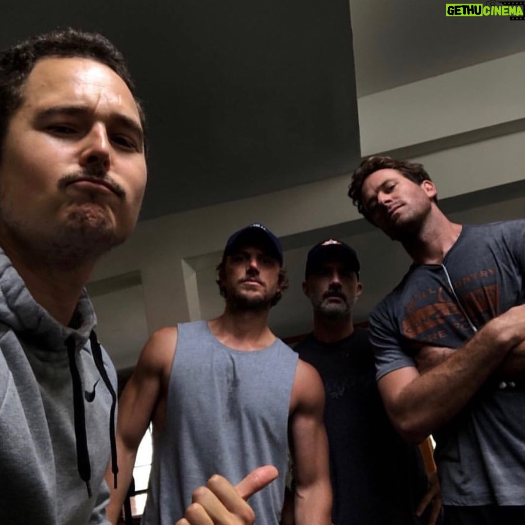 Adam Demos Instagram - So yeah I guess we just started a boy band @armiehammer @farhoudifitness @ericraydavidson