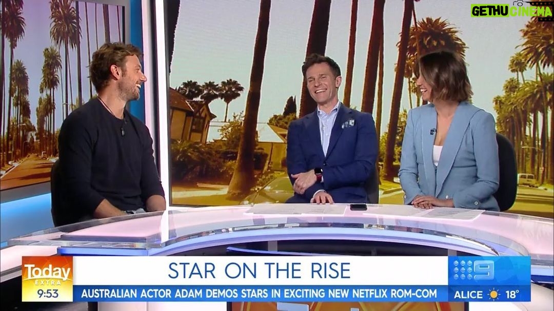 Adam Demos Instagram - First day of press for #fallinginnlove @netflixfilm Always a fun time on @thetodayshow Thanks for having me again gang!! #29thaugust