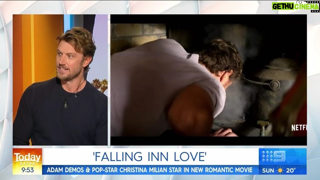 Adam Demos Instagram - First day of press for #fallinginnlove @netflixfilm Always a fun time on @thetodayshow Thanks for having me again gang!! #29thaugust