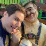 Adam Devine Instagram - Berlin photo 💣 1) just me and my local drinking buddy. Honestly thought everyone would look like this and dress like this in Berlin. I was wrong but the beer is great! 2) Chloe looking all purty on our balcony. 3) just a chill day on set with the homies @sarahhyland @flula and @leraabova 4) shooting with German super star Katharina Thalbach and my kick ass assistant @judithmvk 5) The Berlin Bear! 6) My hilarious manager got these beers for the two of us! 7) We LOVE BEER…. I gained 15 lbs while being in Germany. Whooopsie Berlin, Germany