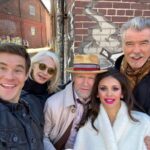 Adam Devine Instagram - …And that’s a wrap on the OUT-LAWS! What a ride. I’ve been trying to make this movie for a long time and I couldn’t be more happy with the cast we put together and the work we did! Pierce Brosnan?! Ellen Barkin?! Nina Dobrev?! Michael Rooker?! To name a few. @tylerSpindel directed the hell out of this one. Even Turner and Ben Zazove wrote this bad boy! @happymadison produced! AND our Atlanta based crew absolutely slayed it. Can’t wait for you guys to see it on @netflix sometime next year. 1. before shooting. Everyone in their reg clothes. I think Nina is going through something… 2. The boss man @tylerspindelfilms. Prob giving me the note be be dorkier. Guess I’m cool AF?! Who knew?! 3. You know I had to get my boy @blakeanderson up in this. 4. Nina refuses to give me one of the 12 dozen photos she took on set so I had to steal one she already posted of us hanging one weekend. 5 & 6. Introducing Owen T. Browning. Atlanta, Georgia