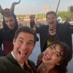 Adam Devine Instagram - Berlin photo 💣 1) just me and my local drinking buddy. Honestly thought everyone would look like this and dress like this in Berlin. I was wrong but the beer is great! 2) Chloe looking all purty on our balcony. 3) just a chill day on set with the homies @sarahhyland @flula and @leraabova 4) shooting with German super star Katharina Thalbach and my kick ass assistant @judithmvk 5) The Berlin Bear! 6) My hilarious manager got these beers for the two of us! 7) We LOVE BEER…. I gained 15 lbs while being in Germany. Whooopsie Berlin, Germany